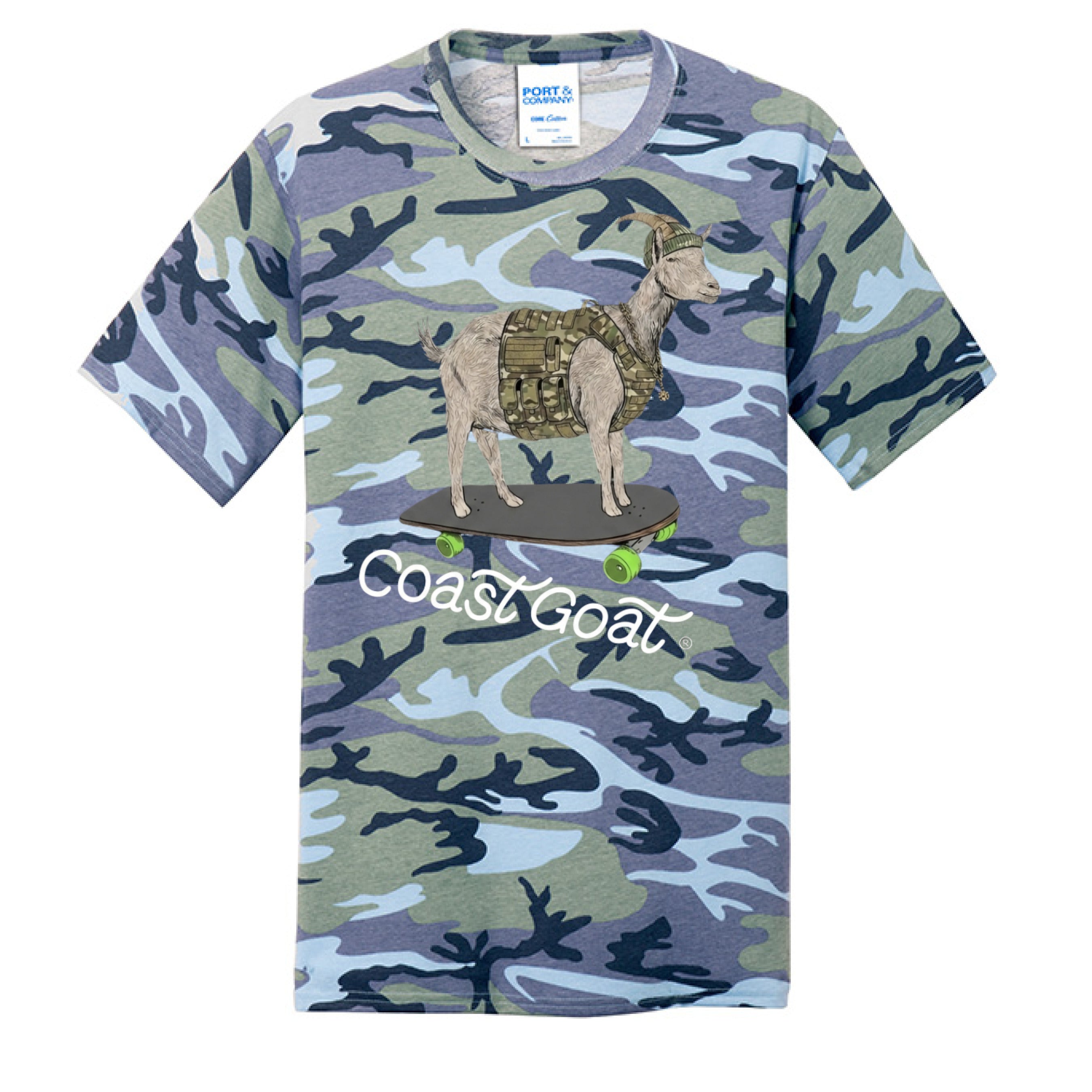 Woodland Blue Camo - FRONT