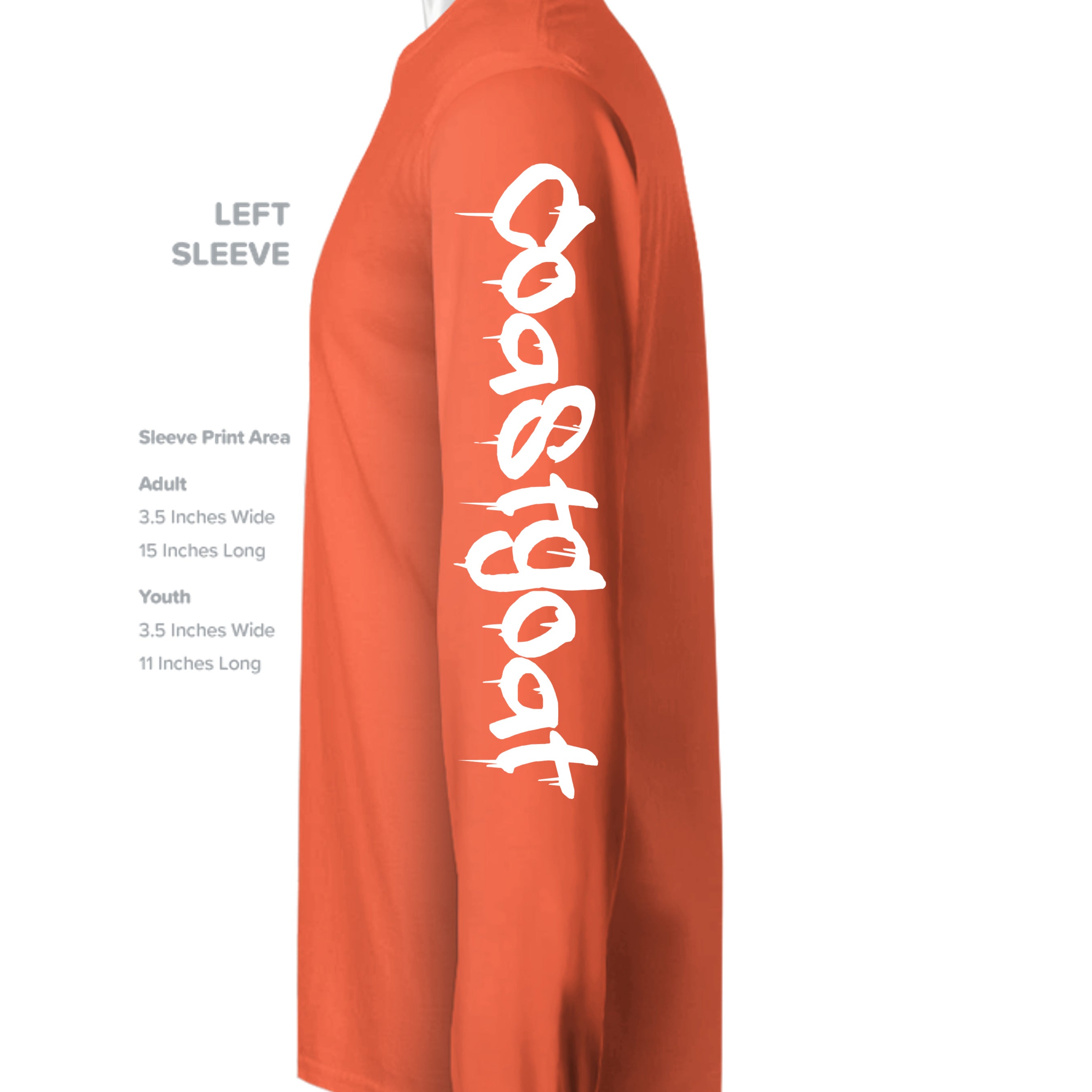 Neon Orange - ST350LS - SLEEVE_LEFT