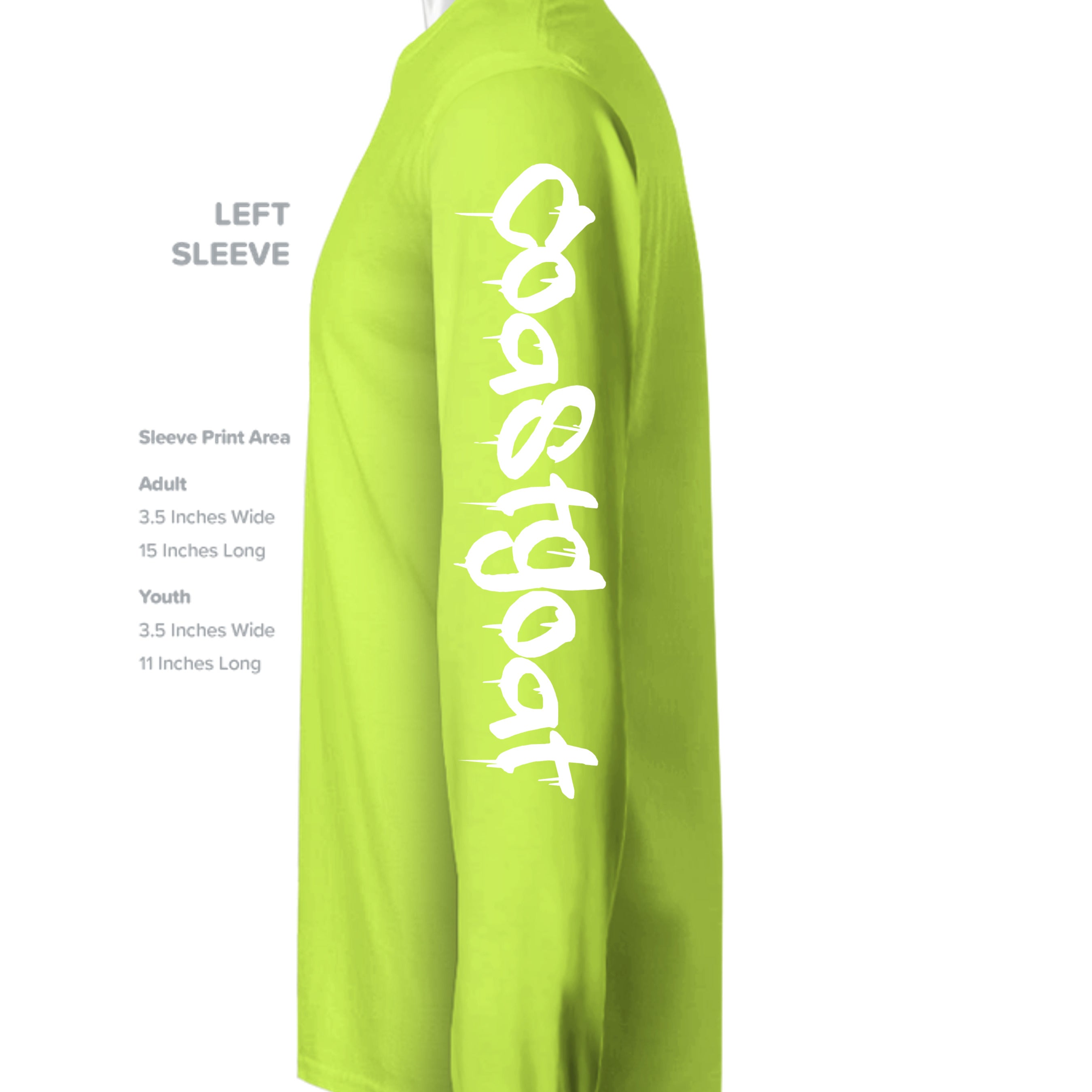 Neon Yellow - ST350LS - SLEEVE_LEFT