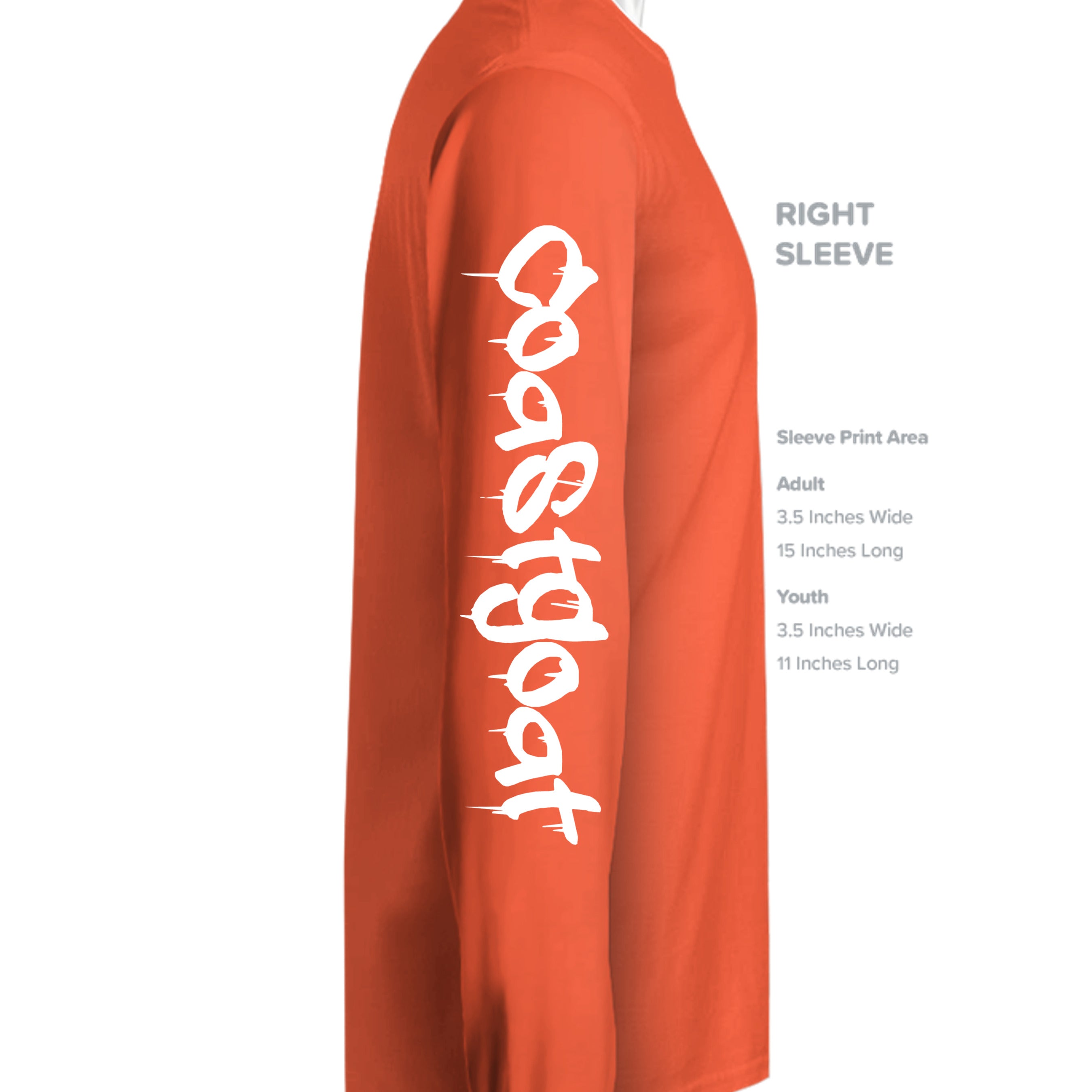 Neon Orange - ST350LS - SLEEVE_RIGHT